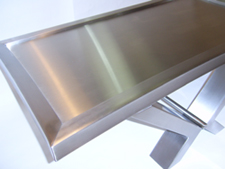 stainless steel Bullet table PK Steel Designs